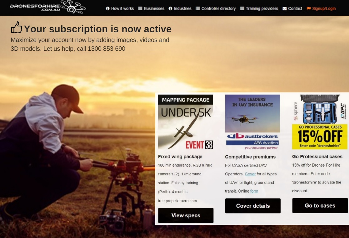 post subscription ad