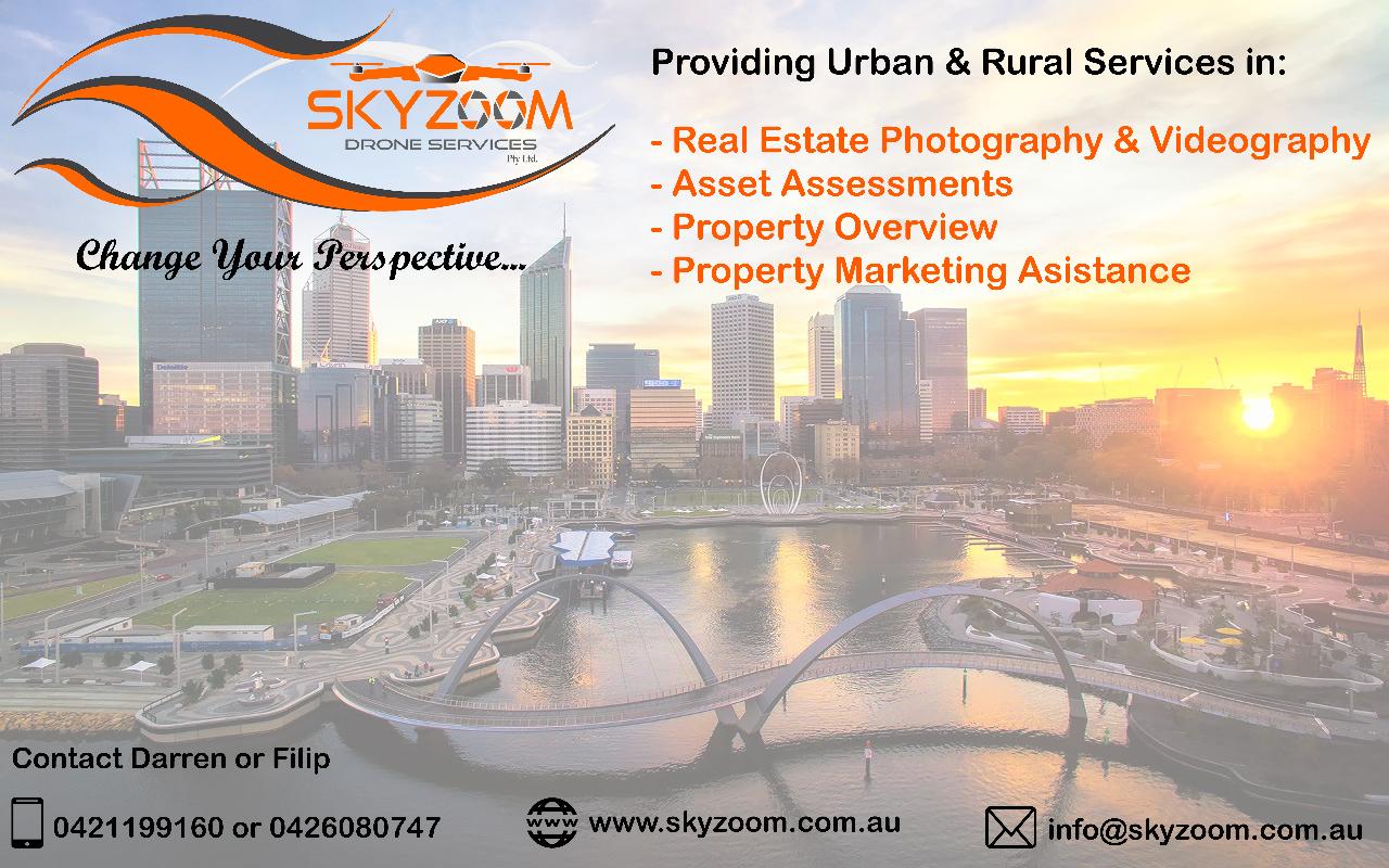 Aerial photography, drone photography by Skyzoom Drone Services Pty Ltd
