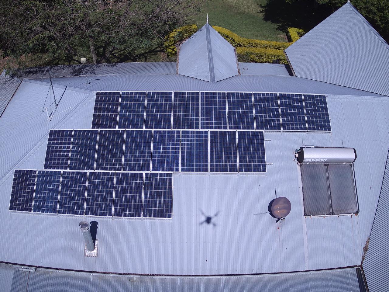Aerial photography, drone photography by Queensland Solar Care