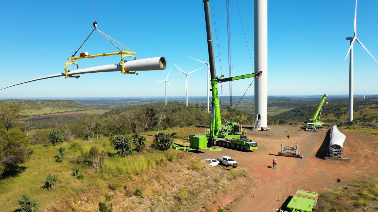 AGL Windfarm Construction (Coopers Gap)