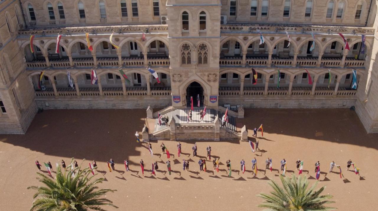 Crafting a Breathtaking Flag Ceremony at the iconing 'Castle on the Hill'