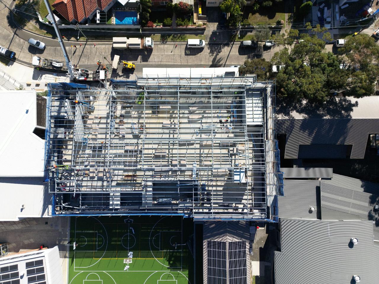 Corpus Christi College new steel framework by Hergs Weld.