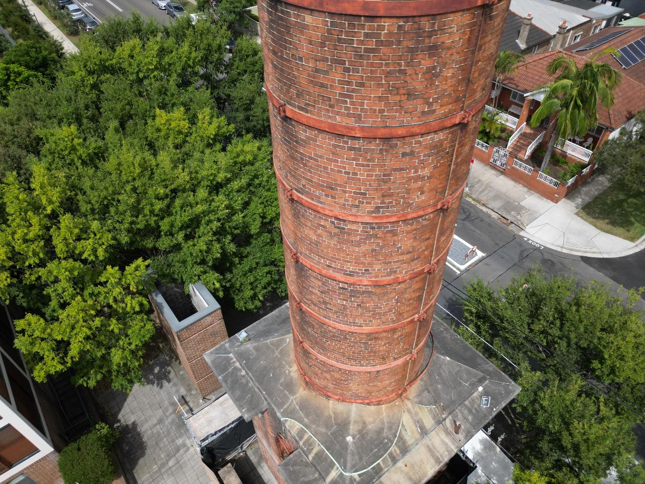 Old chimney inspection and 3D model.