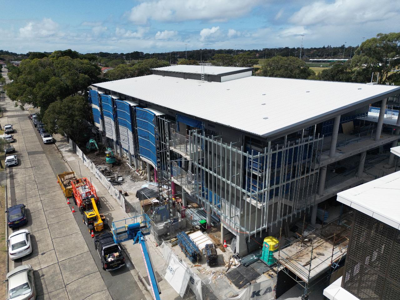 Corpus Christi College new steel framework by Hergs Weld.