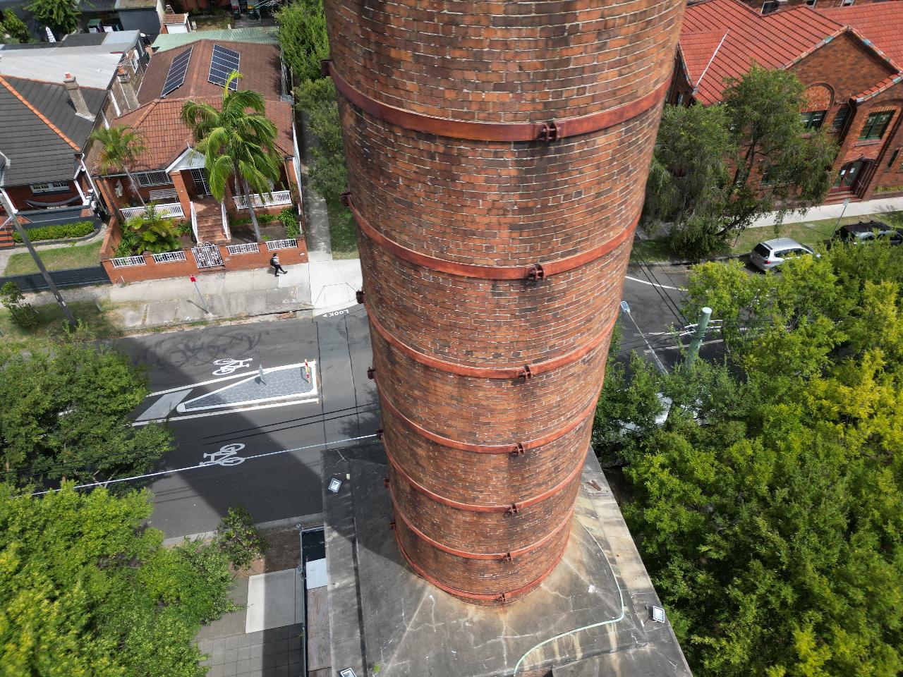 Old chimney inspection and 3D model.