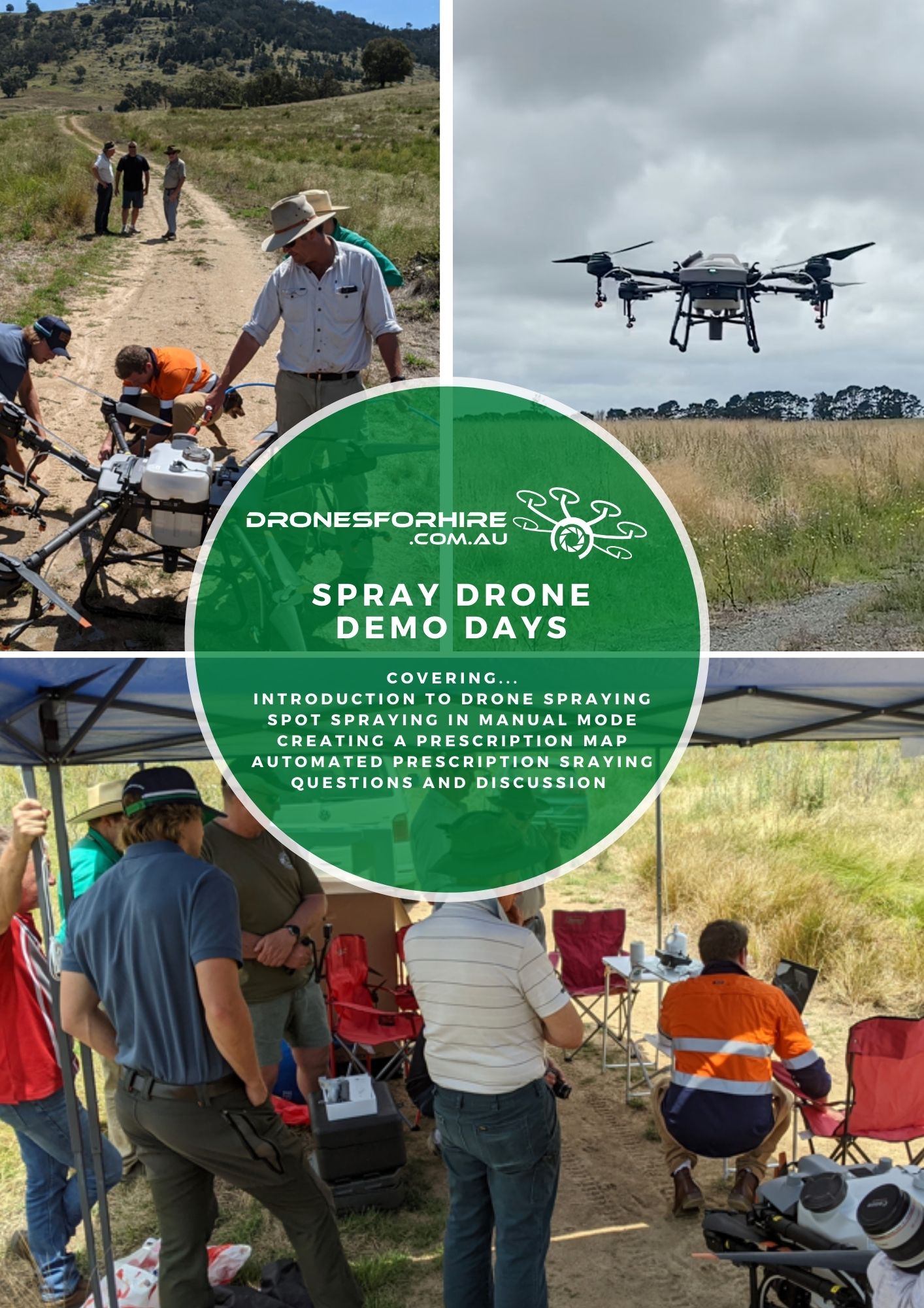 View upcoming spray drone demo day dates and locations